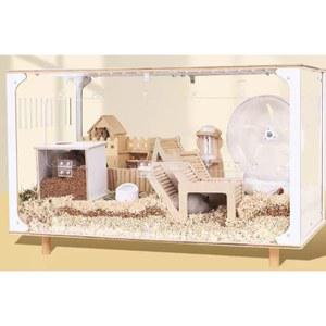 투명 햄스터 기니피그 친칠라 HB 새장 하우스 복층 빌라 리빙박스