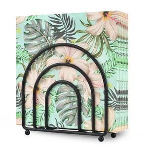 테이블용 롤하빅 금속 냅킨 홀더 - 주방용 조립 매트 블랙 페이퍼 없음, 가정용 조리대, 레스토랑 및 실외용 컴팩트 디자인 칵테일 호더 디스펜서