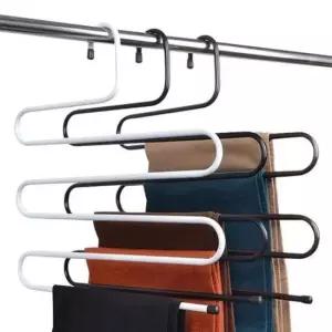 [생활] 철제 5단 바지걸이 옷걸이 수건걸이 소품걸이 넥타이 정리걸이