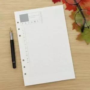 [문구/오피스] 데일리 플래너 6공 스케줄러 정리 다이어리 A5 형식 시간 관리 속지