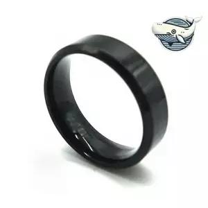 세련된 블랙 티타늄 링 남성용 쥬얼리 반지 커플반지 남녀공용반지 악세사리반지 라운드반지 볼드반지