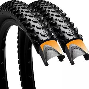 26x1.95인치 자전거 타이어 26인치 산악 접이식 고강도 교체용 팩 2개