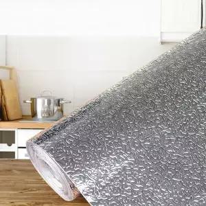 은박 시트지 싱크대 방수 기름때 주방 시트지 타일 대용량 접착식 다용도 엠보싱 내열 벽면