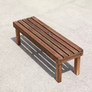 야외 벤치 긴 원목 스테인레스 카페 파고라 의자 스테인리스