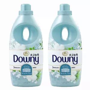 다우니 7일간 피어나는향수 고농축유연제 화이트티 1L 2개