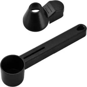 재사용 가능한 K컵 리필 티팟용 커피 스쿱 깔때기 분쇄 단백질 파우더 차(블랙) 용량 측정 스푼 2큰술