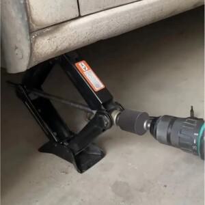 스틸 트레일러 잭 드릴 어댑터 전기 변환 키트 범용 호환핏 RV  보트 레벨링  리프팅 1500LB 용량