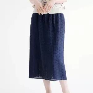 비꼴리끄 린넨 자수 스커트 B252WK3090