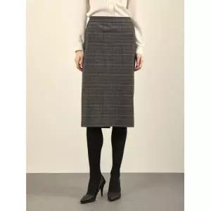 올리비아로렌 24겨울 H라인 체크 스커트 VOCGK4W9111