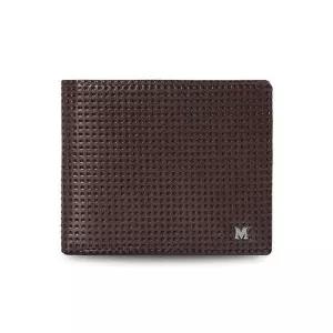 스퀘어 패턴 슬림 반지갑 가벼운 남성 지갑 모던한룩