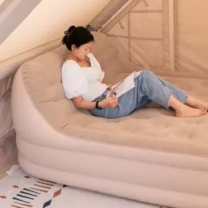 자충 에어매트 40cm 글램핑 등받이 에어 침대 매트리스 더블