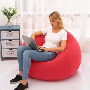 1인용 에어소파(레드) 룸메이트 일인소파 원룸쇼파