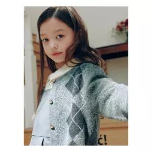 매장정품 [TAG 129000원][빈폴키즈] 여아 아가일 가디건 카디건 애쉬 (BI5X5AG014) 243464