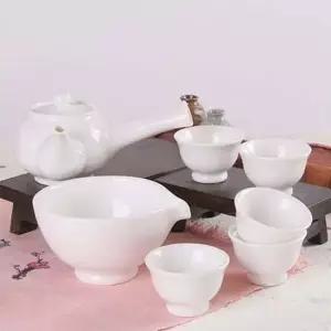 [무료배송] 백자 화이트 균열 다기 다도 5인세트