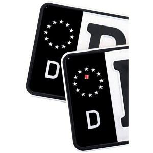 숫자스티커 번호판 검정색 스티커 GB NL PL DK CZ SK EU 필드 필름 자동차 트레일러 캐러밴 버스는 모든 표준 비닐에