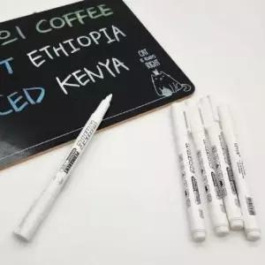 [문구/오피스] 유성 마커펜 1mm 화이트 페인트 필기구 드로잉 마커