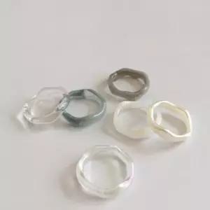 flow acrylic ring 은반지 커플반지 여성반지 링 ring