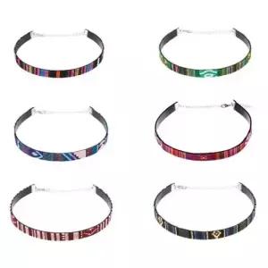 빈티지 패턴 자수 초커 6종 패션목걸이 가죽초커 초커 초커목걸이 자수초커 가죽초커