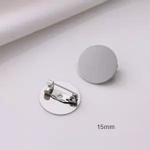 DIY 원형 브로치 만들기 재료 소형 15mm 브로치재료 카네이션만들기 브로치만들기