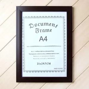 TBZ A4사이즈 슬림 상장액자-다크브라운 액자인테리어 거실인테리어액자 액자프레임