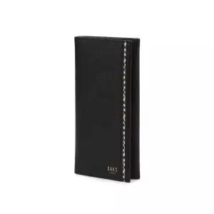 [백화점 정품] 25FW 닥스 ACC [WARREN] 체크 배색 라인 블랙 장지갑 DBWA6E441