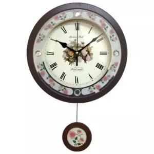 GB1079 무소음 로즈 쥬얼리 로마숫자 추 벽시계 25cm 무소음 양면시계 집들이선물