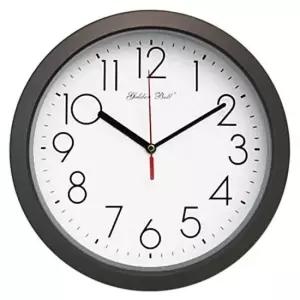 GB4110 무소음 월넛 라운드 벽시계 28cm 제조한국 무소음 양면시계 집들이선물