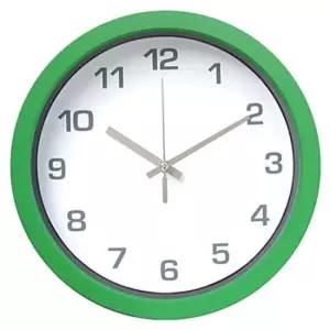 GB4102 무소음 비비드 그린 라운드 벽시계 28cm 한국 무소음 양면시계 집들이선물
