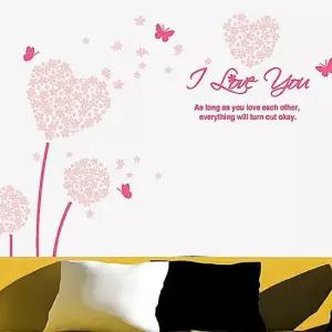 러블리플라워 포인트그래픽스티커 시트지 인테리어소품 DIY 아이방 장식 리폼 데코 벽장식