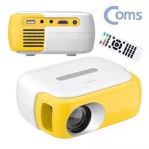 COMS 미실속니 LED 빔프로젝터 영사기 리모컨 홈시어터