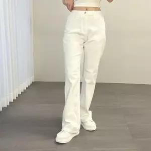 여자 3기장 뒷밴딩 루즈 플레어 스판 면바지_3