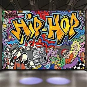 클럽 그래피티 벽지 스티커 3D 힙합 라이브카페 주점 벽화