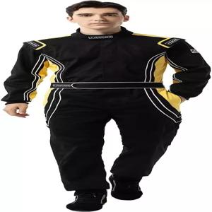 J-RACING 레이싱 슈트 카트 슈트/레이스/랠리 고 자동차 방염 SFI 3.2A/1 블랙 옐로우