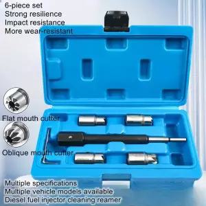 호환  자동차 디젤 인젝터 클리너 리머 밸브 시트 클리너 세척 수리 도구 인젝터 시트 제거 세트