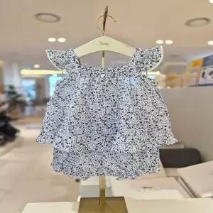 에뜨와e (26여름SS) 엘라플라워상하(불루) 07T3530824214 에뜨와/조카선물/선물하기좋은/어린이집옷/등원룩