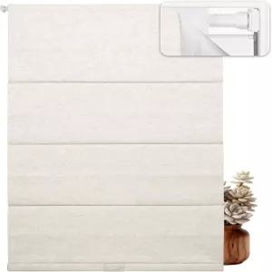 Doing-X 드릴 없이 간편하게 설치 창문용 코델스 로만 쉐이드를 설치하세요 도구 없음 어두운 곳 침실용