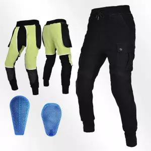 바이크진 케블라 라이딩 바이크 바지 조거팬츠 보호장비 블랙 조거