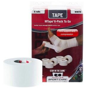 MUELLER Sports Medicine MTape Rolls to Go, 고품질 운동용 테이프, 빠르고 효과적인 테이핑을 위해 쉽게 찢을 수 있음, 롤당 3.8cm x 9.1m(1.5인치 10야드), 6롤
