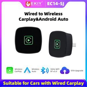 무선 카 Ai 박스 어댑터 2 in 1 유선 카플레이 동글 스마트 매직 스트리밍 안드로이드 호환 오토