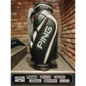 정품 핑 PING 남성 캐디백 블랙 화이트