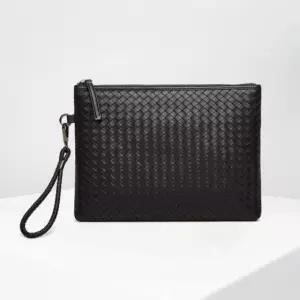 스타일링 매치 SIMPLE 가죽 메쉬 클러치백 블랙 SMALL