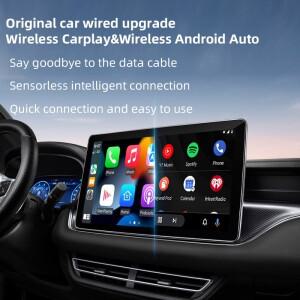 Y13 2in1 유선 무선으로 변환하는 카플레이 스마트 동글  연결 5GHz 와이파이 미니 자동차 AI 박스 안드로