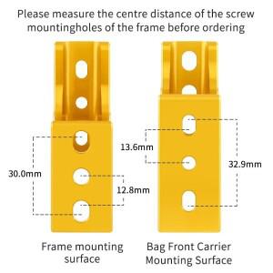 자전거 가방 캐리어 레이즈 어댑터 접이식 프론트 전면 라이징 마운트 홀더