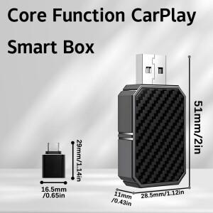 유선 무선으로 CarPlay 미니 어댑터로 변환 USB/TypeC 인터페이스 탑재 지원하는 차량과 호환