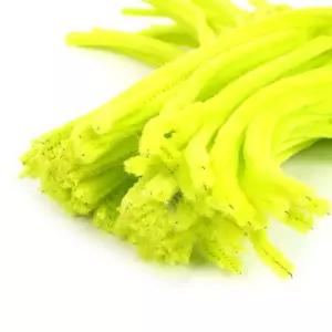 방과후수업 미술 공예 모루 형광노랑색 30cm 100개입 인형만들기 부자재