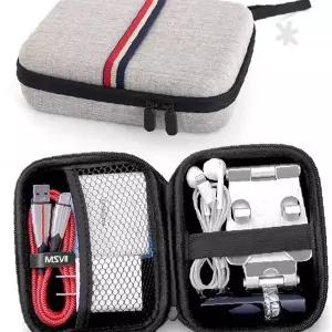 외장 하드 보관 파우치 케이스 지퍼 수납함 보조 배터리 충전기 케이블 정리