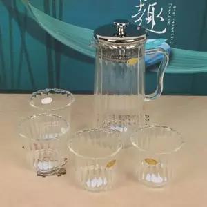 표일배 4인 골 유리 다기세트 다관 1000ml