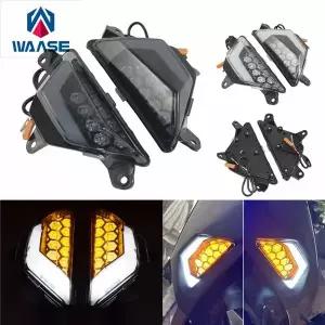 호환  Waase 가와사키 닌자 300 250 400 500 650 ZX4R ZX6R ZX25R Z1000SX E 마크 프론트 턴 시그널 점멸