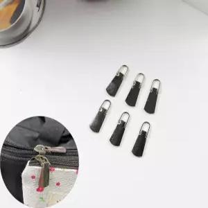 수예용품 부자재 가방 의류 지퍼 수선 키트 머리 손잡이 실버 핀타입 5P