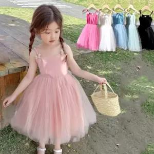 샤 레이스치마 나시 아기민소매원피스 원피스 205736 아동트윈룩 자매커플룩 끈나비튜튜